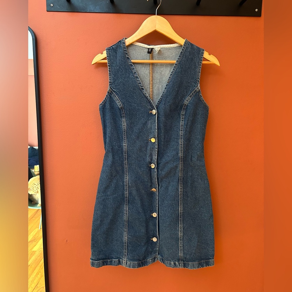 H&M Blue Denim Mini Dress
